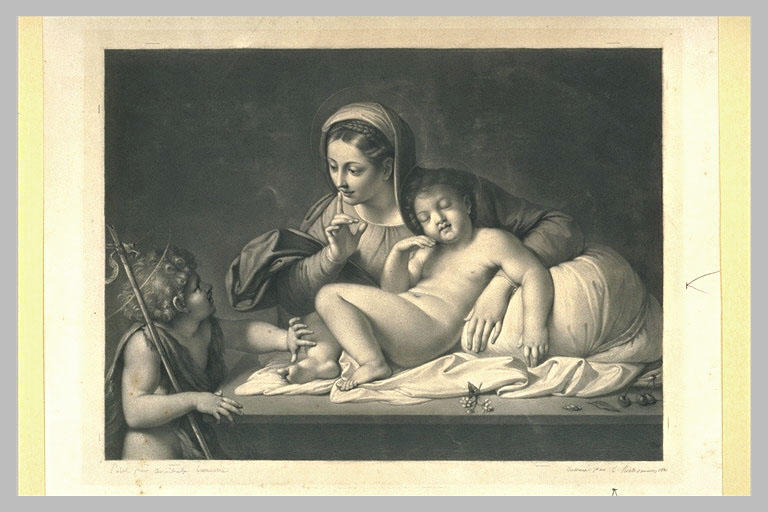 Etude pour la gravure du Silence de Carrache