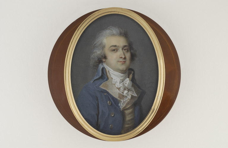 Portrait d'homme en cheveux poudrés