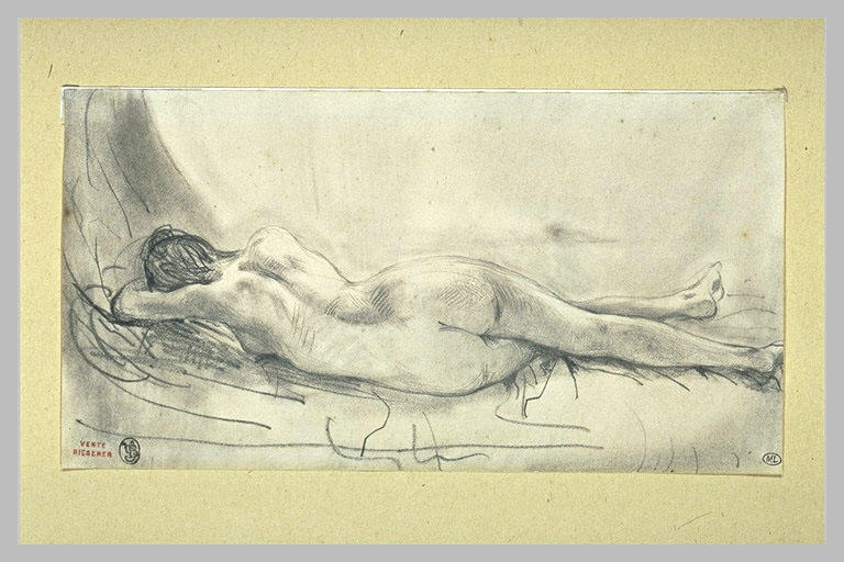 Nu féminin, couché, de dos