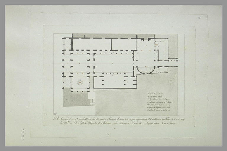Plan du Musée des Monuments Français