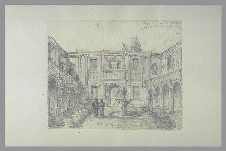 Projet de la cour de Gaillon au Musée des Monuments Français