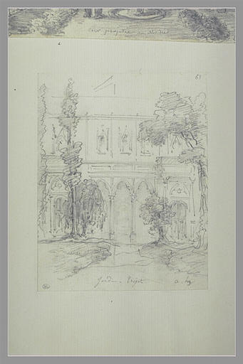 Projet de jardin, au Musée des Monuments Français