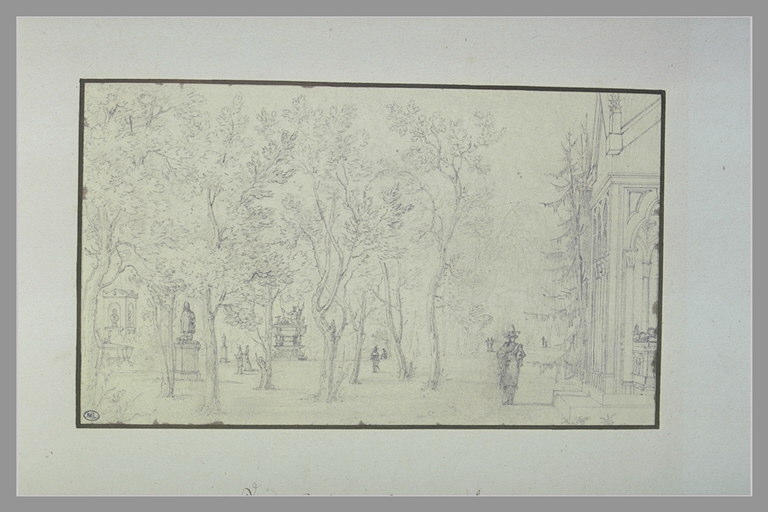 Vue du jardin du Musée des Monuments Français