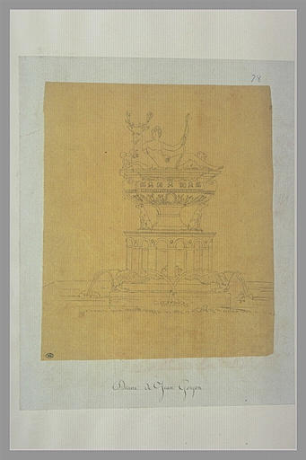 Fontaine du château d'Anet, de Jean Goujon, représentant Diane Chasseresse