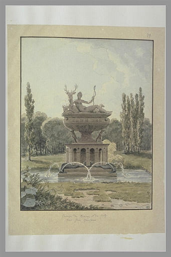 Fontaine du château d'Anet, de Jean Goujon, représentant Diane Chasseresse