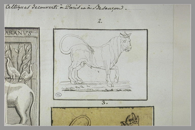 Taureau en bronze trouvé à Bezançon