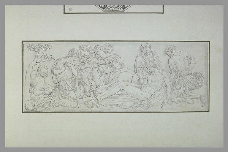 Bas-relief avec une Mise au tombeau de Jean Goujon