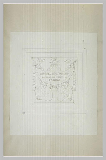 Piédestal d'un des pilastres du tombeau de Louis XII