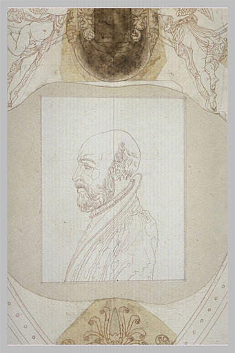Portrait de Philibert De l'Orme sur le tombeau de François Ier
