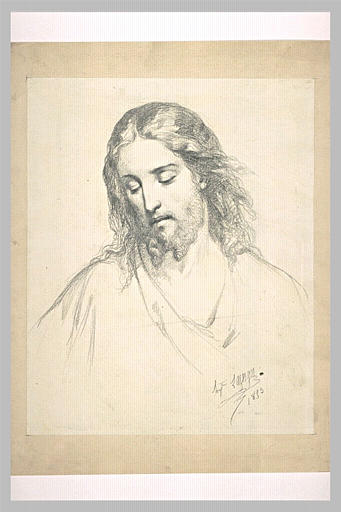 Tête de Christ, vu de face