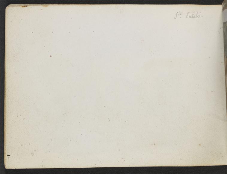 Note manuscrite : Sainte Eulalie