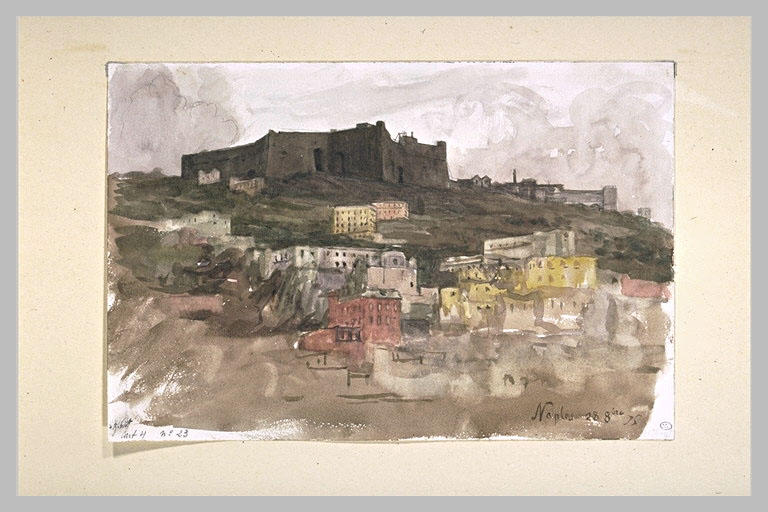 Vue de Naples le 28 octobre 1875
