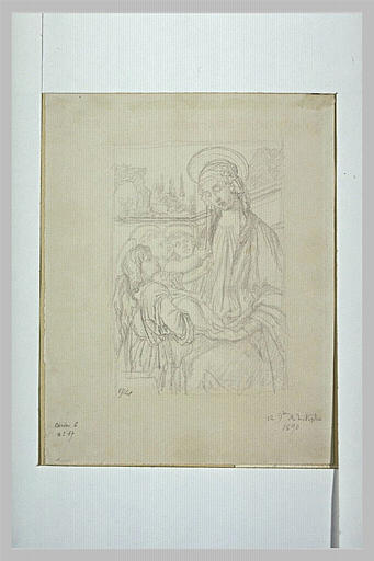 Vierge à l'Enfant et deux anges