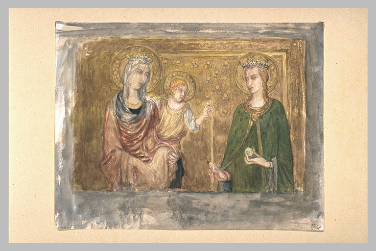 Vierge à l'Enfant et saint Etienne de Hongrie