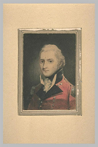 Buste d'un officier anglais, en uniforme rouge