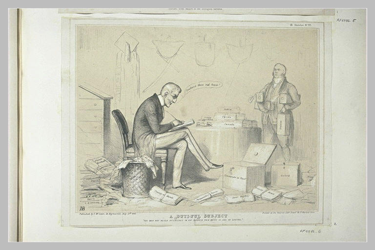 Lithographie humoristique : a duti-ful subject