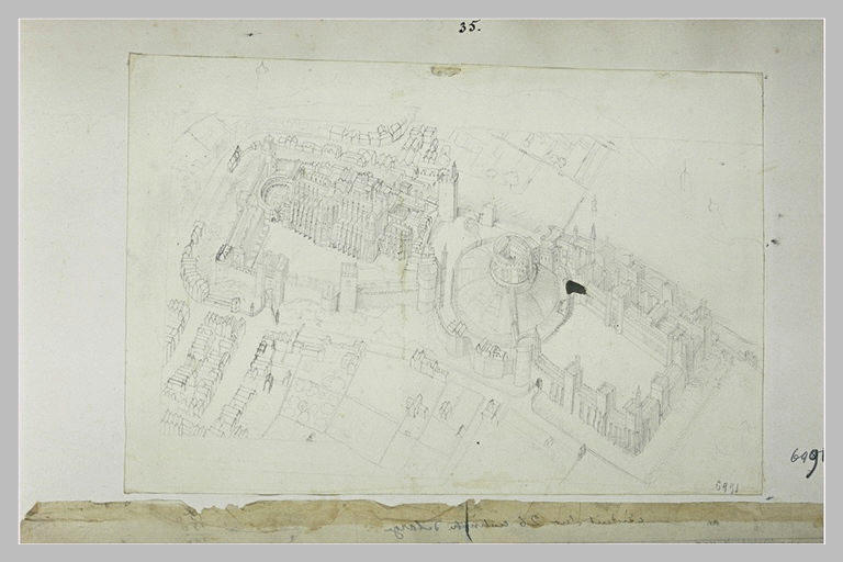 Vue cavalière du château de Windsor