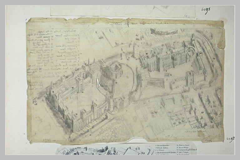 Plan en relief du château de Windsor en 1672