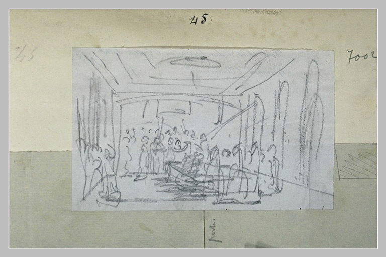 Croquis sommaire de la cérémonie