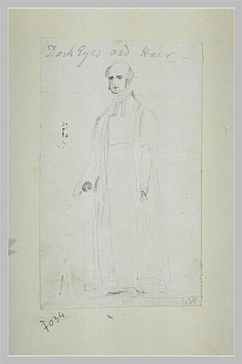 Croquis pour le portrait d'un professeur d'Eton
