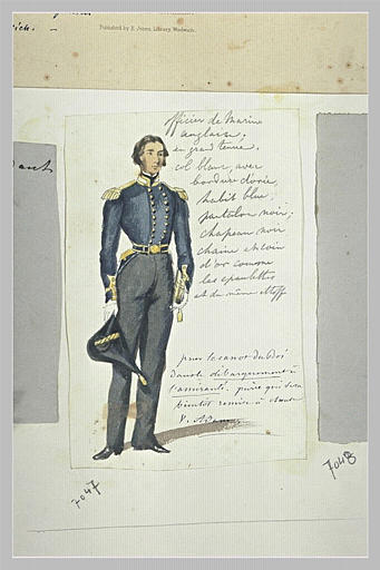 Officier de marine anglaise en grande tenue...