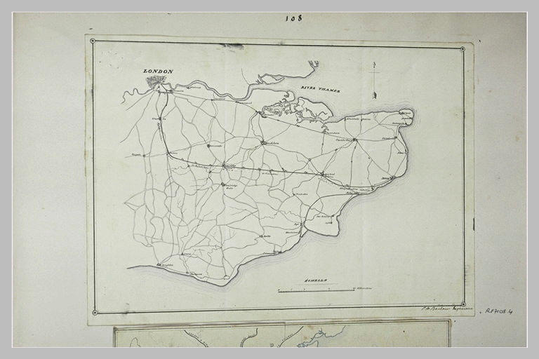 Carte : itinéraire du voyage du roi vers Londres