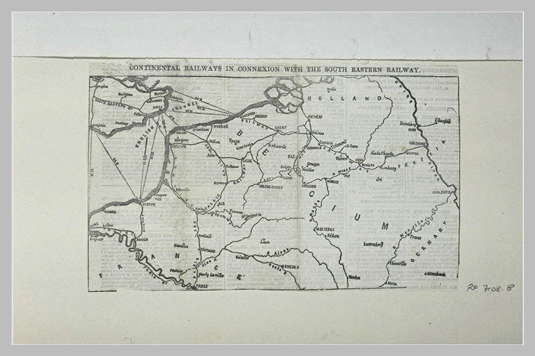 Carte : itinéraire du voyage du roi vers Londres