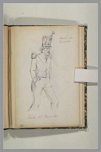 Soldat pendant la révolution de 1848 à Paris