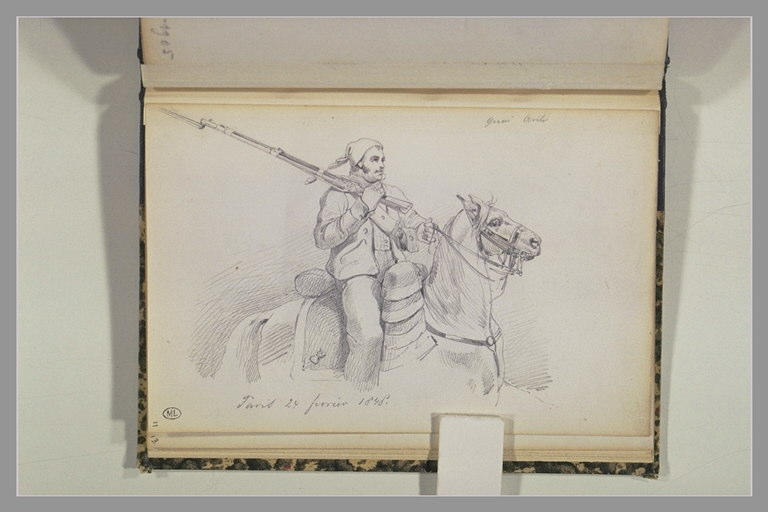 Homme du peuple, pendant la révolution de 1848, à Paris