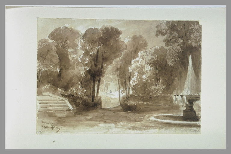 Fontaine dans le parc de Vaux-le-Vicomte