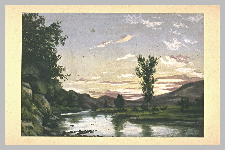 Paysage de montagne avec une rivière