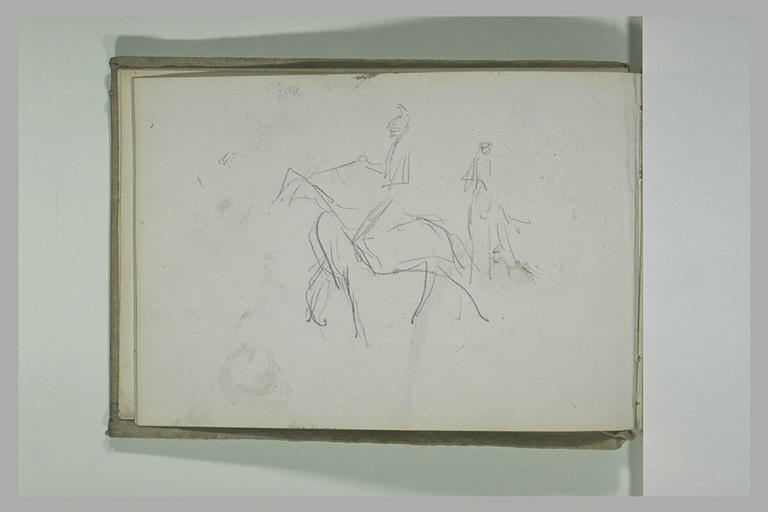 Etude de deux soldats à cheval