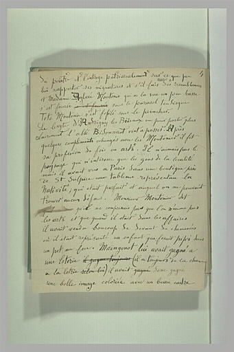 Page autographe