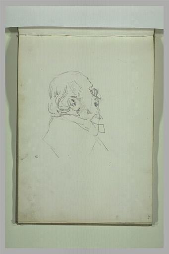 Portrait d'homme en buste, de profil