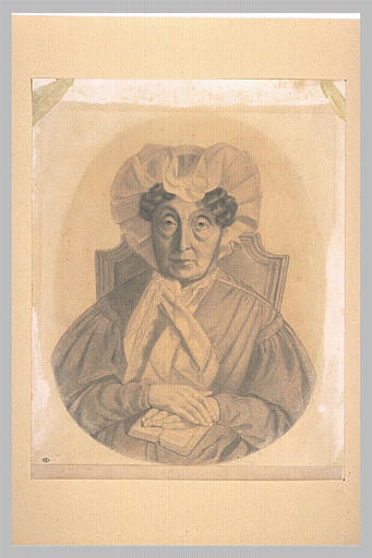 Portrait de Mme Gondebrait, en bonnet à coques