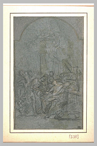 Saint Louis recevant le viatique (autre titre)