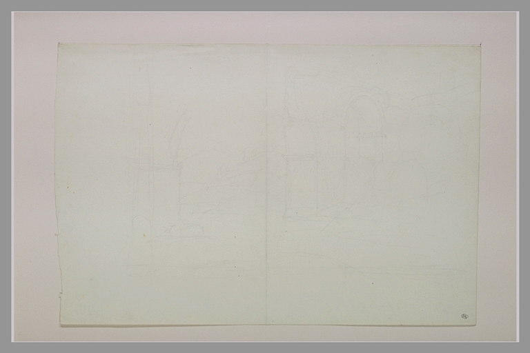 Vue d'un aqueduc ruiné