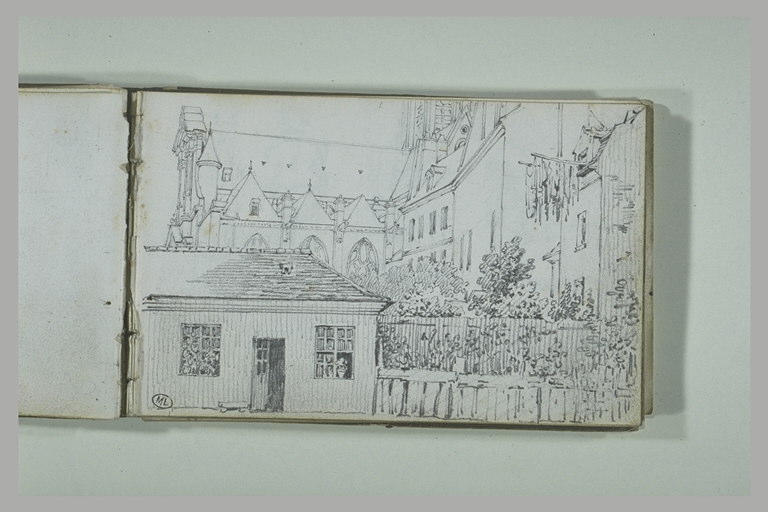 Habitations devant une église