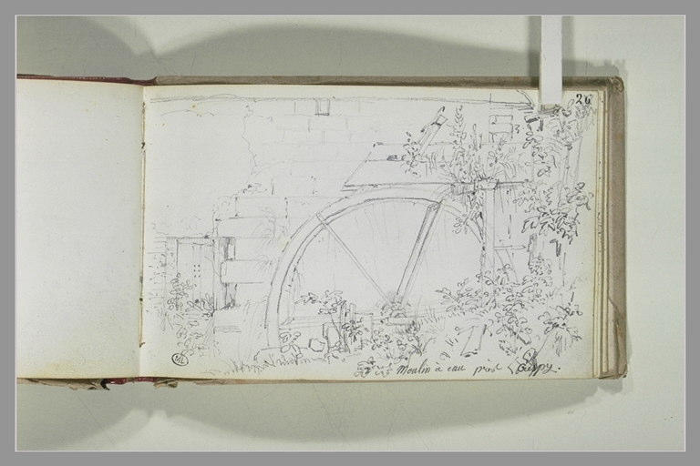 Moulin à eau près de Crépy