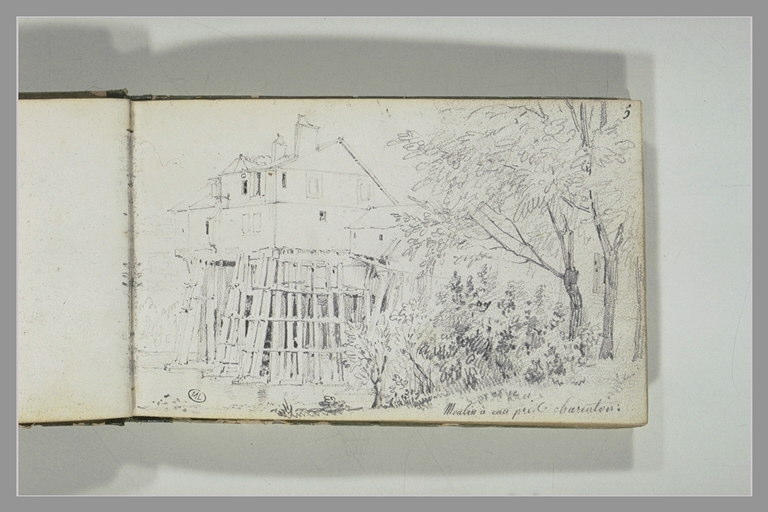 Moulin à eau près de Charenton