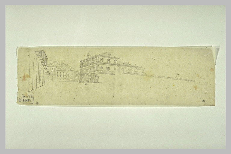 Vue d'une rue, à Rome