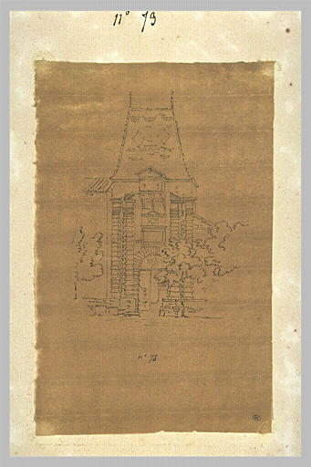 Porte de château de style Louis XIII