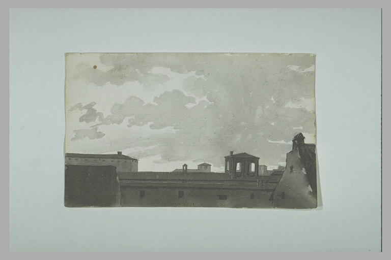 Vue de toits, à Rome