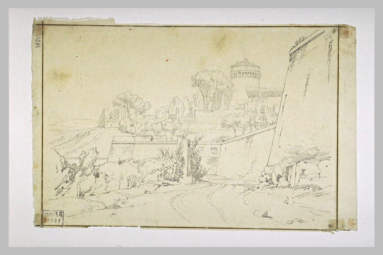 Vue de remparts et jardins en terrasse