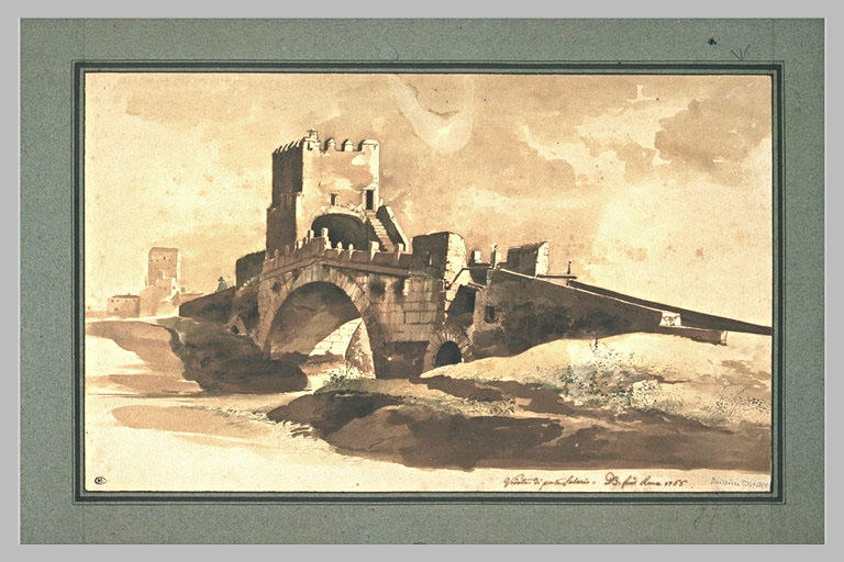 Vue du pont Salario, près de Rome