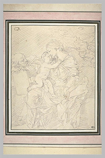 La Vierge embrassant l'Enfant devant saint Joseph