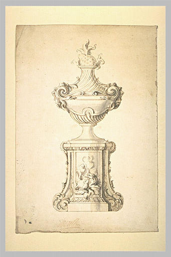 Projet de vase sur un socle