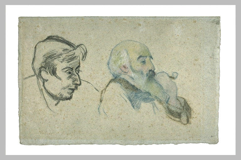 Double portrait de P. Gauguin et de C. Pissarro