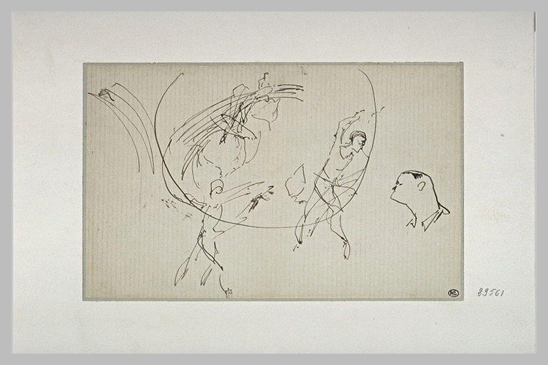 Au cirque : personnages en mouvement