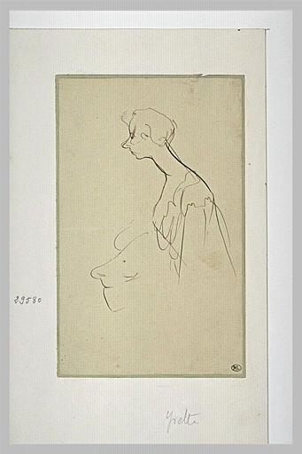 Yvette Guilbert en buste